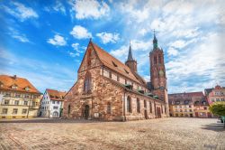 La chiesa Munster nel cuore di Villingen-Schwenningen, Baden-Wurttemberg, in Germania.
