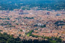 La cupola di Firenze fotografata dalle alture di Fiesole, Toscana.


