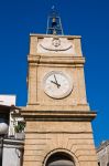 La torre dell'orologio di Manduria, Puglia, Italia.



