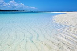 Il mare cristallino del Kenya, a Diani Beach - mare cristallino di uno splendido turchese e spiagge di sabbia bianca finissima: questo è chò che offre l'oceano indiano ...
