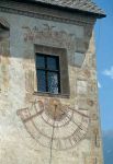 Dettaglio di Castel Velturno, la meridiana. Siamo nel castello a sud di Bressanone - © Albert Gruber