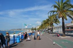 Promenade des Anglais a Nizza, Francia. Lungomare ...