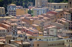Panorama sui tetti della città di Ancona, Marche.




