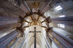 Un particolare all'interno dell'Abbazia della Santissima Trinità (Abbaye de la Trinité) a Fécamp, in Francia.
