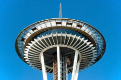 Particolare della torre Space Needle a Seattle, Washington. E' un simbolo della fiera mondiale  del 1962 - © Vacclav / Shutterstock.com