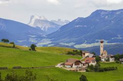 Prati a Renon altopiano sopra Bolzano in Alto ...