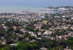 Puerto plata contemplata dalla teleferica del Monte Isabel de Torres - 