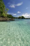 Punta della spiaggia Hermosa sull'isola di Coiba, Panama, America Centrale.

