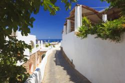 Panorama sul mare a Panarea, Sicilia - Le acque del Tirreno sullo sfondo rendono questo scorcio fotografico ancora più suggestivo © Natalia Macheda / Shutterstock.com