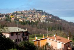 Vista panoramica su Rocca Priora nel Lazio