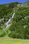 La cascata di Alpbach nella Pitztal, non lontana da Sankt Leonhard