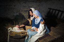 Sutera, Sicilia, una scena del Presepe Vivente cittadino