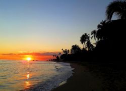 Tramonto a Juan Dolio nella Repubblica Dominicana