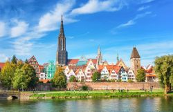 Il panorama di Ulma, la città del Baden-Württemberg in Germania che ha dato i natali ad Albert Einstein