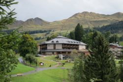 Un albergo del villaggio di Stoos, Svizzera, Canton Svitto.
