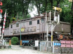 un treno della collezione del Museo Trasporti Ogliari di Ranco, Lago Maggiore