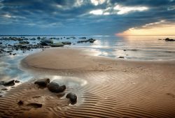 Una delle spiagge baltiche in Estonia, ex repubblica sovietica.