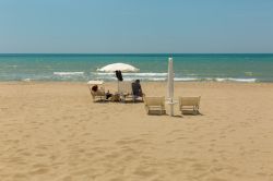 Una delle spiagge di Capaccio Paestum nel Cilento in Campania