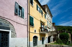 Uno scorcio del centro di Dolcedo in Liguria