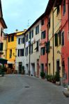 Uno scorcio fotografico del centro di Brugnato, La Spezia, Italia.
