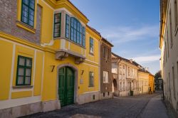 Uno scorcio panoramico della vecchia città di Szekesfehervar, Ungheria.
