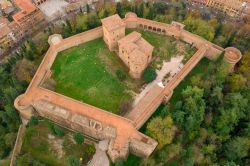 Veduta area del Castello Malatestiano di Cesena in Romagna