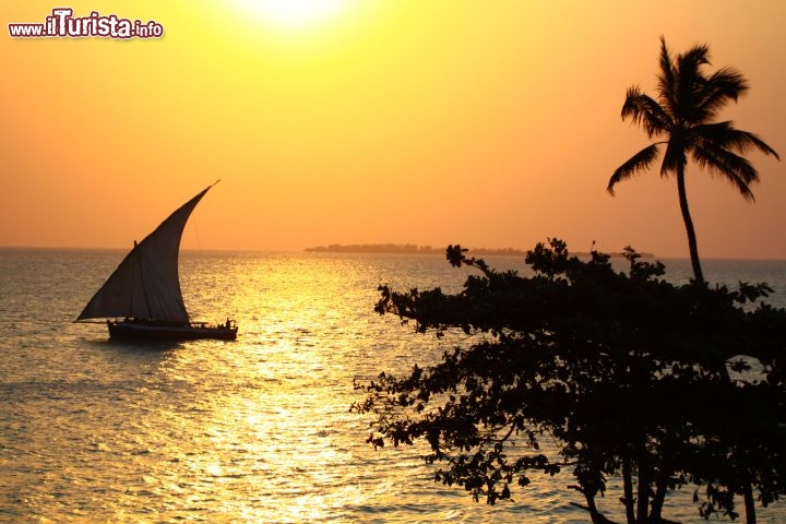 Immagine Un Dhoni nel mare di Zanzibar