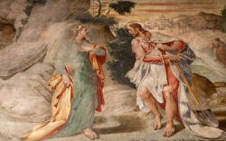 Apparizione di Gesu a Maria Maddalena, affresco ...
