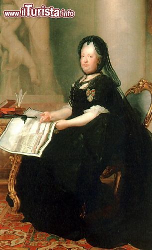 Immagine Il Ritratto di Maria Teresa d'Austria opera di Anton von Maron si trova nel Palazzo Reale di Milano