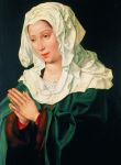 Vergine in preghiera, olio su tavola di Joos Van Cleve