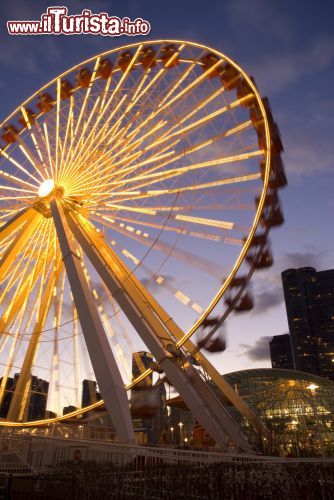 Immagine La Ferris Wheel di Navy Pier a Chicago