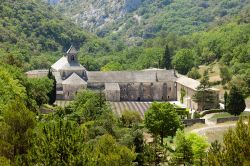 Una fotografia aerea del monastero Cistercense di Senanque in Francia - © Julia Kuznetsova  / Shutterstock.com