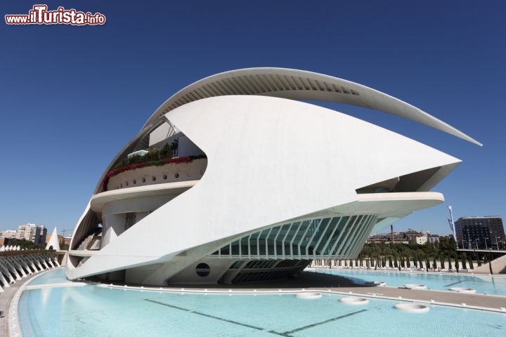 Immagine Il Palau de les Arts Reina Sofia presso la Città delle Arti e delle Scienze è la casa del teatro dell'opera di Valencia (Spagna) - foto © Philip Lange / Shutterstock.com