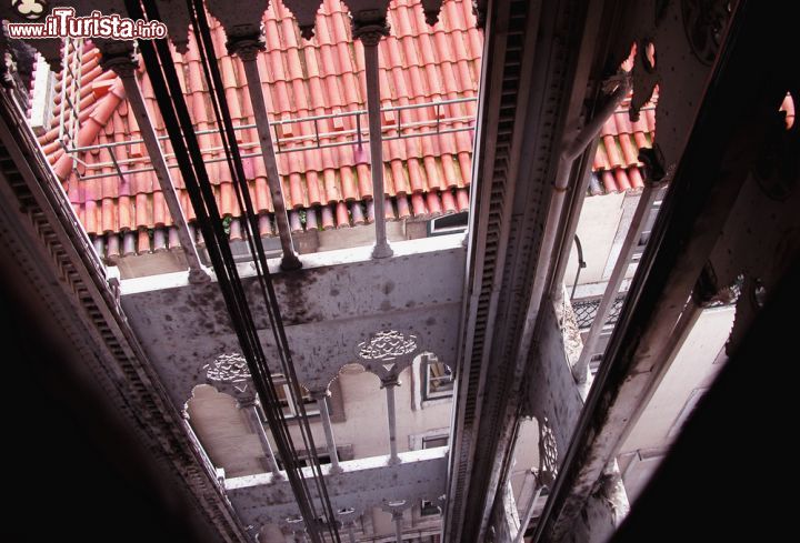 Immagine Vista dell'interno dell'ascendore di Santa Justa a Lisbona