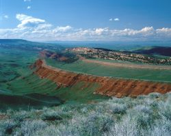 Il Red Canyon del Wyoming visto dal Scenic Overlook. Credit: ...