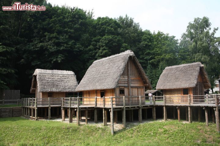Immagine Il villaggio neolitico ricostruito al Museo delle Palafitte di Molina di Ledro in Trentino. I resti delle costruzioni dell'età del bronzo sono stati dichiarati Patrimonio dell'Umanità dell'UNESCO