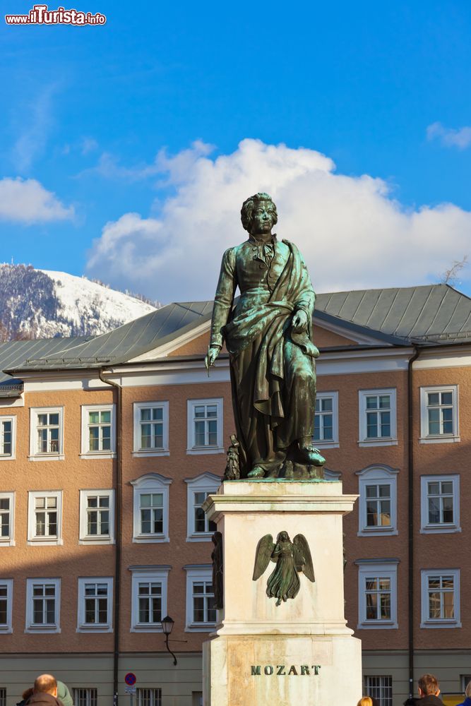 Immagine La statua di Mozart in centro a Salisburgo