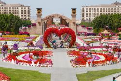 Uno scorcio panoramico della via dell'amore al Miracle Garden di Dubai, Emirati Arabi Uniti - © Rebius / Shutterstock.com