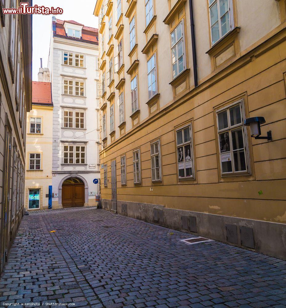 Immagine La via Blutgasse a Vienna con in fondo la casa-museo di Mozart (Mozarthaus). - © mikecphoto / Shutterstock.com