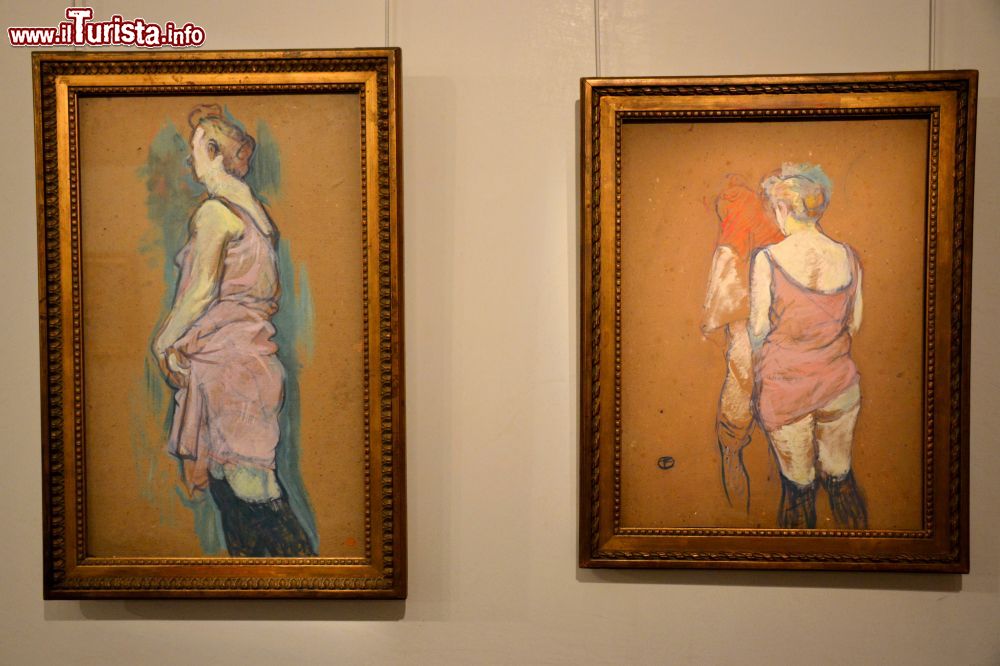 Immagine Bozzetti realizzati da Henri de Toulouse-Lautrec ed esposti nel museo ad Albi, Francia.