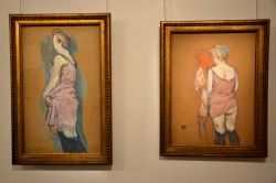 Bozzetti realizzati da Henri de Toulouse-Lautrec ed esposti nel museo ad Albi, Francia.