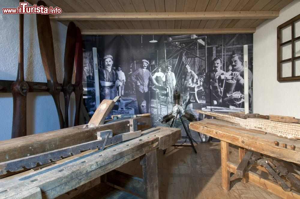 Immagine L'"Officina delle eliche" presso il Museo dell'Aeronautica Gianni Caproni di Trento.