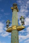 Una colonna in Piazza della Concordia a Parigi, Francia.



