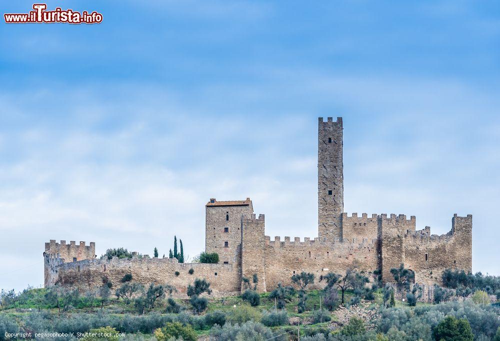 Immagine Uno scorcio del Castello di Montecchio Vesponi a Castiglione Fiorentino in Toscana - © pegasophoto / Shutterstock.com