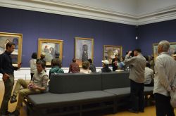 Una sala della Galleria Nazionale di Oslo, Norvegia. La sala dedicata a Munch, principale artista espressionista del paese, è la più popolare fra i turisti - © Warangkana ...