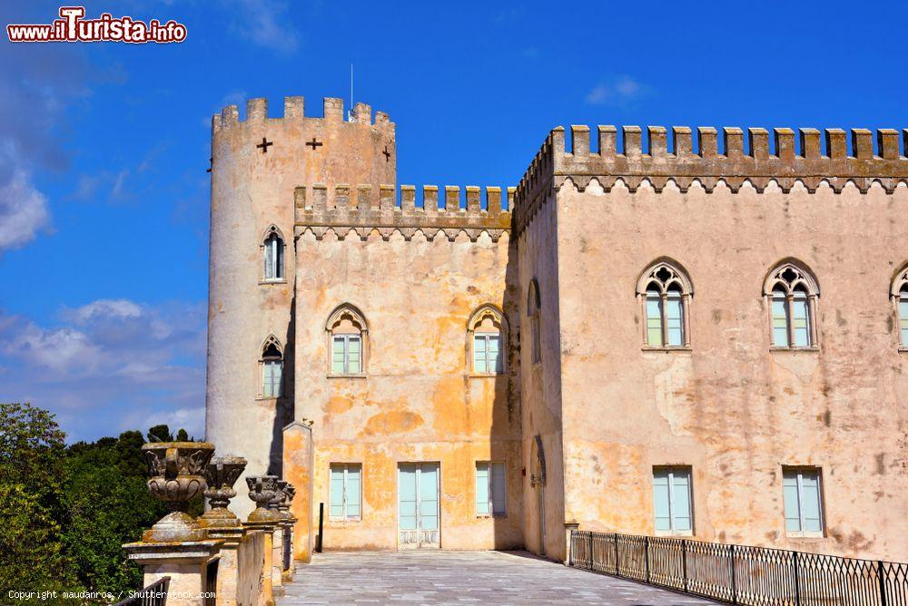 Immagine Architettura neo-gotica per il castello di Donnafugata, Ragusa. Il maniero è stato location per varie scene del film TV Il commissario Montalbano - © maudanros / Shutterstock.com