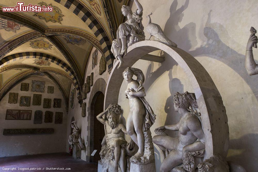 Immagine Statue al Museo del Bargello, Firenze, Toscana. In questo spazio museale sono ospitate alcune delle opere artistiche più importanti d'Italia - © Isogood_patrick / Shutterstock.com