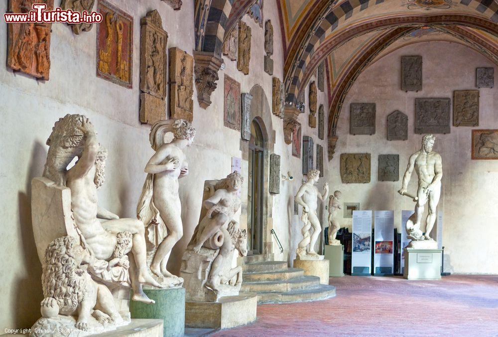 Immagine Statue in marmo esposte nel cortile del Museo Nazionale del Bargello a Firenze, Toscana - © Gimas / Shutterstock.com