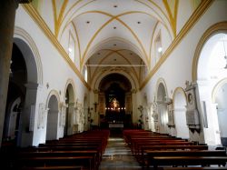 La navata  centrale della Chiesa dei Cappuccini a Palermo