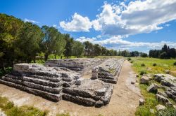 L'Altare di Ierone II una delle attrazioni della zona archeologica di Neapolis a Siracusa in Sicilia